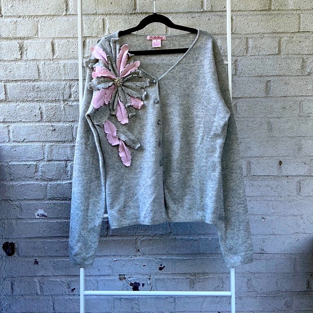 Vintage Anthro Cashmere Buttoned Sweater